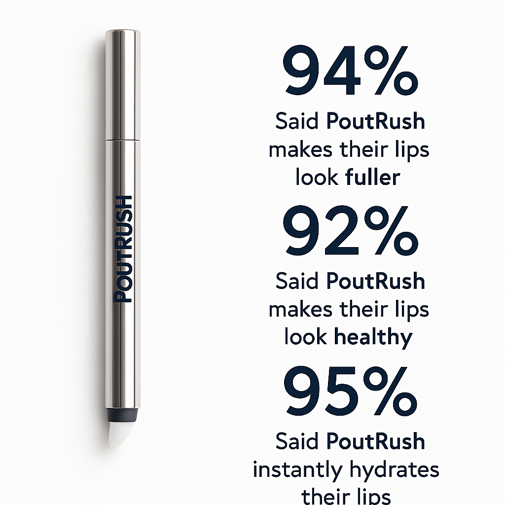 PoutRush™ | Fuller, glassy lips in 5 minutes.