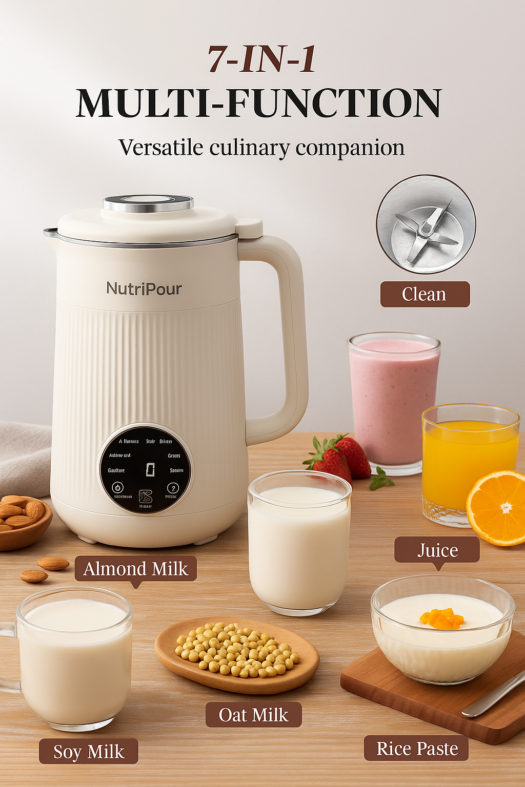 NutriPour™ | From Almonds to Oats — Pure Nutrition, Poured Fresh.