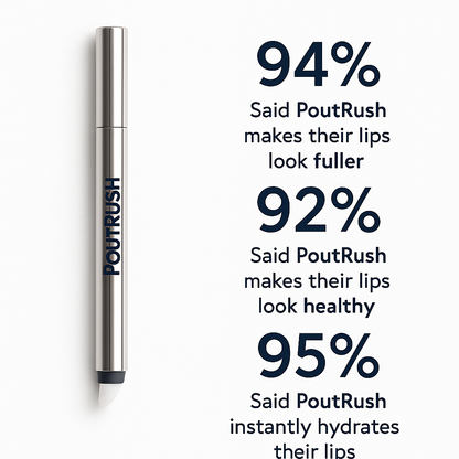 PoutRush™ | Fuller, glassy lips in 5 minutes.